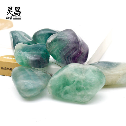 灵昌水晶萤石抛光饰品摆件