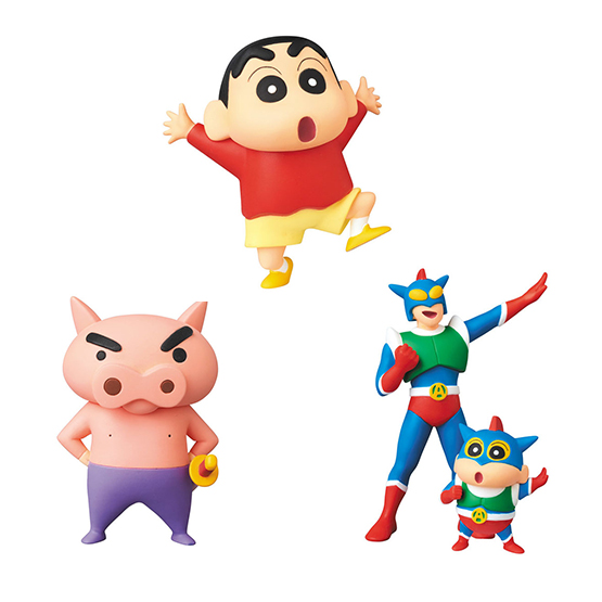 日本代购蜡笔小新动感超人玩偶