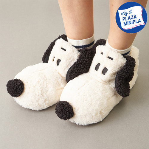 日本代购史努比毛绒情侣居家拖鞋