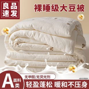 A类大豆纤维棉被子冬季加厚保暖被芯春秋天学生宿舍单人四季通用
