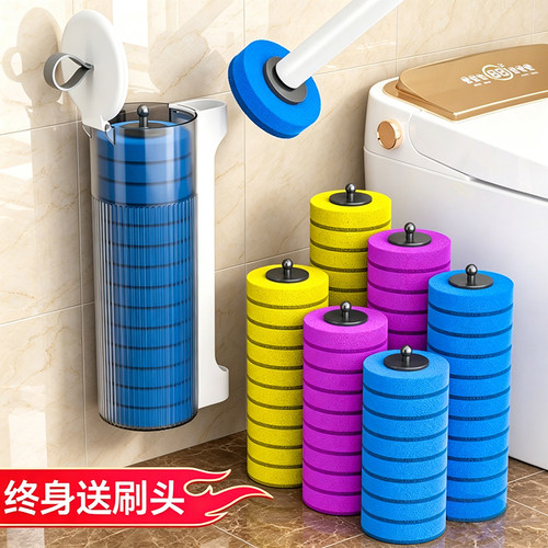一次性马桶刷家用无死角2026新款洗厕所神器卫生间壁挂刷子替换头