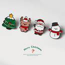 圣诞节卡通胸针装 饰品衣服包包配饰别针圣诞老人树雪人徽章小礼品