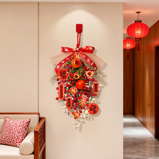过年装饰挂件新年氛围布置2026马年挂串红果春节客厅室内墙面挂饰