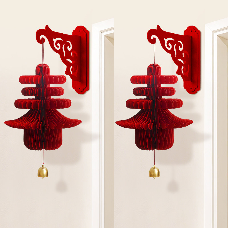 壁挂春字立体灯笼挂件新年氛围装饰品布置入户过年挂饰年味2026