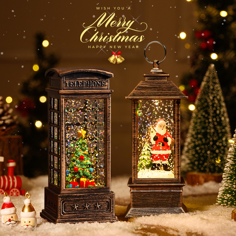 圣诞风灯摆件拍照道具装饰品