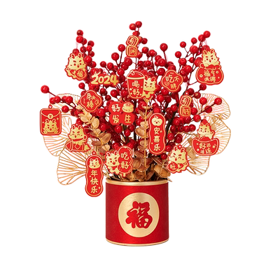 福桶前台装饰摆件新年装饰摆台