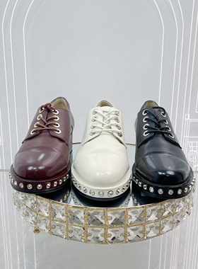 专柜正品Roberta诺贝达女鞋RL08005秋季水钻饰扣通勤低跟时尚单鞋