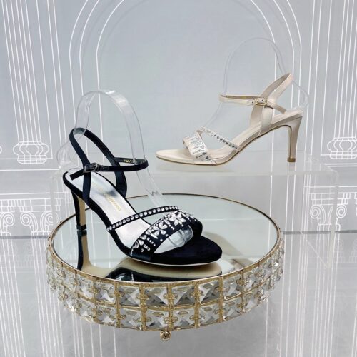 商场专柜正品百搭水钻新款女鞋