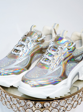 专柜正品Roberta诺贝达女鞋RL09103系带舒适厚底休闲老爹鞋