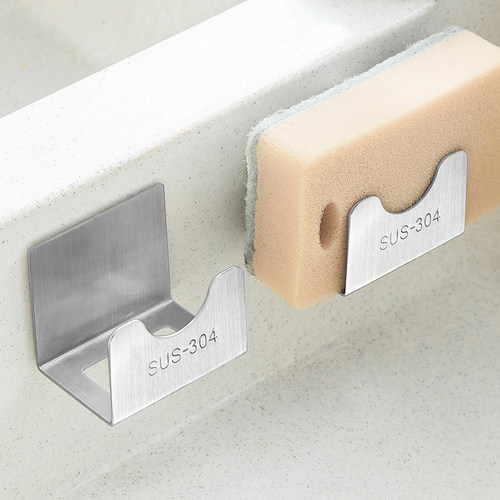 不锈钢海绵沥水架免打孔多功能