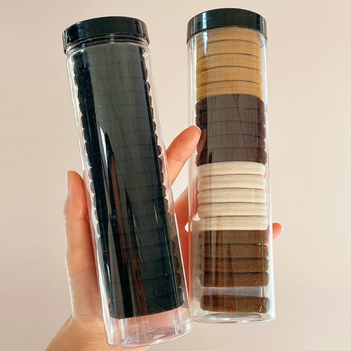 韩版20根罐装高弹力头绳无接缝