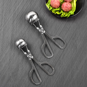 304不锈钢压肉丸子制作器炸鱼丸肉圆神器做小丸子 挖勺工具模具