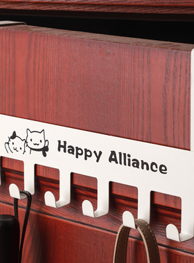 门后挂钩挂衣架免打孔门上挂衣架挂在卧室门背后挂钩门后面置物架