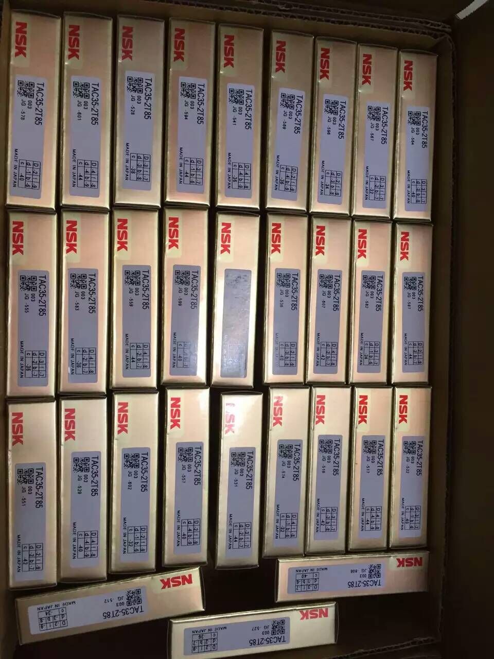 日本NSK进口轴承50TAC100B SU 50TAC100BDBC10PN7A DF DT DB 7B