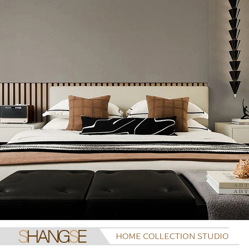 尚塞布艺现代奢华橙色咖色床品软装长条枕刺绣展厅酒店样板间床上,床上用品,床品套件/四件套/多件套,淘宝优惠券,粉丝福利购,淘宝优惠卷