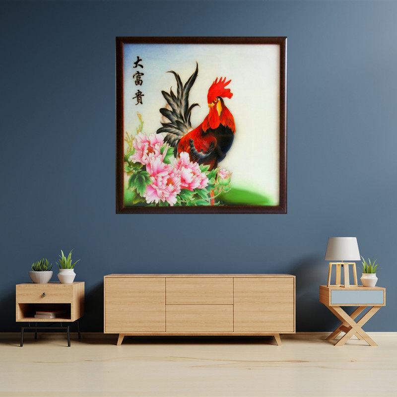 掐丝珐琅景泰蓝手工艺画材料套装金丝玄关装饰画专业diy大富贵