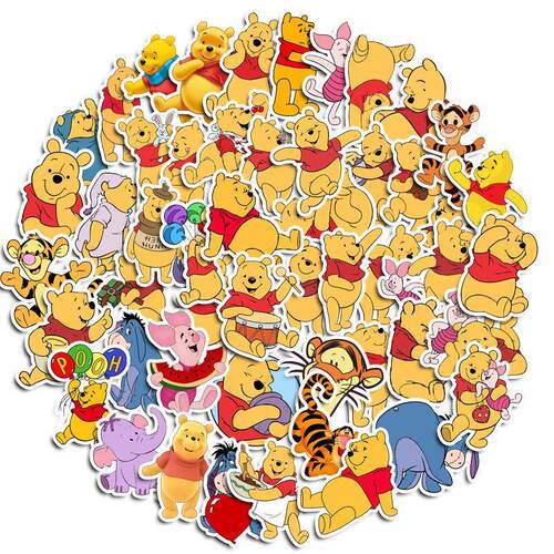 小熊维尼贴纸卡通行李箱笔记本