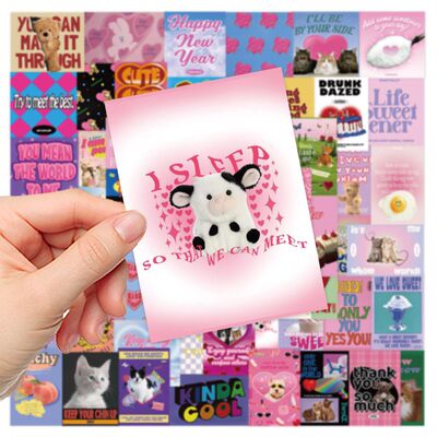 韩系高颜值INS复古贴纸DIY装饰