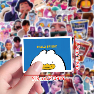 饰 KPop猎魔女团贴纸61张恶魔男团DIY笔记本电脑行李箱手机手帐装