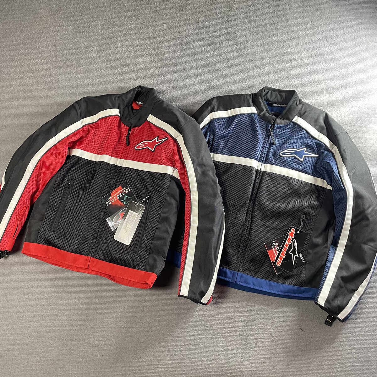 意大利A星夏季网眼通风透气摩托机车服防摔赛车防水摩旅拉力服男