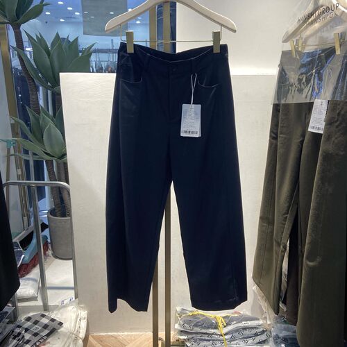 郑州品牌女裤2026秋季新款HS1220九分直筒裤百搭休闲裤窄版筒裤