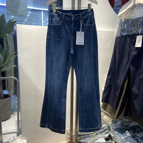 郑州品牌女裤2026秋季新款HS1106时尚喇叭裤弹力显瘦牛仔微喇裤子