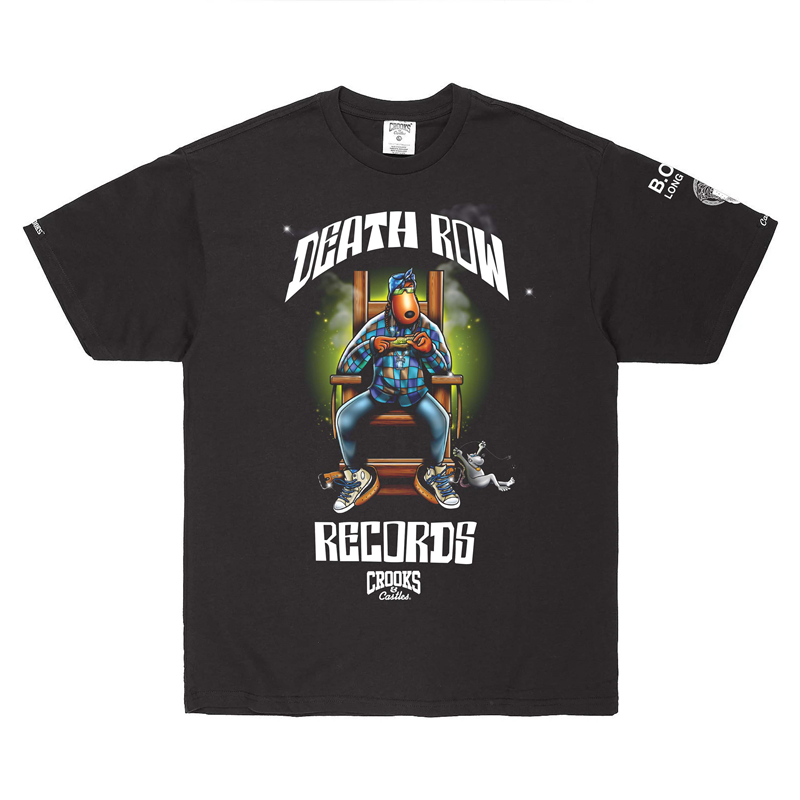 美国购crooks联名狗爷snoop dogg说唱hiphop街舞bboy宽松短袖t恤