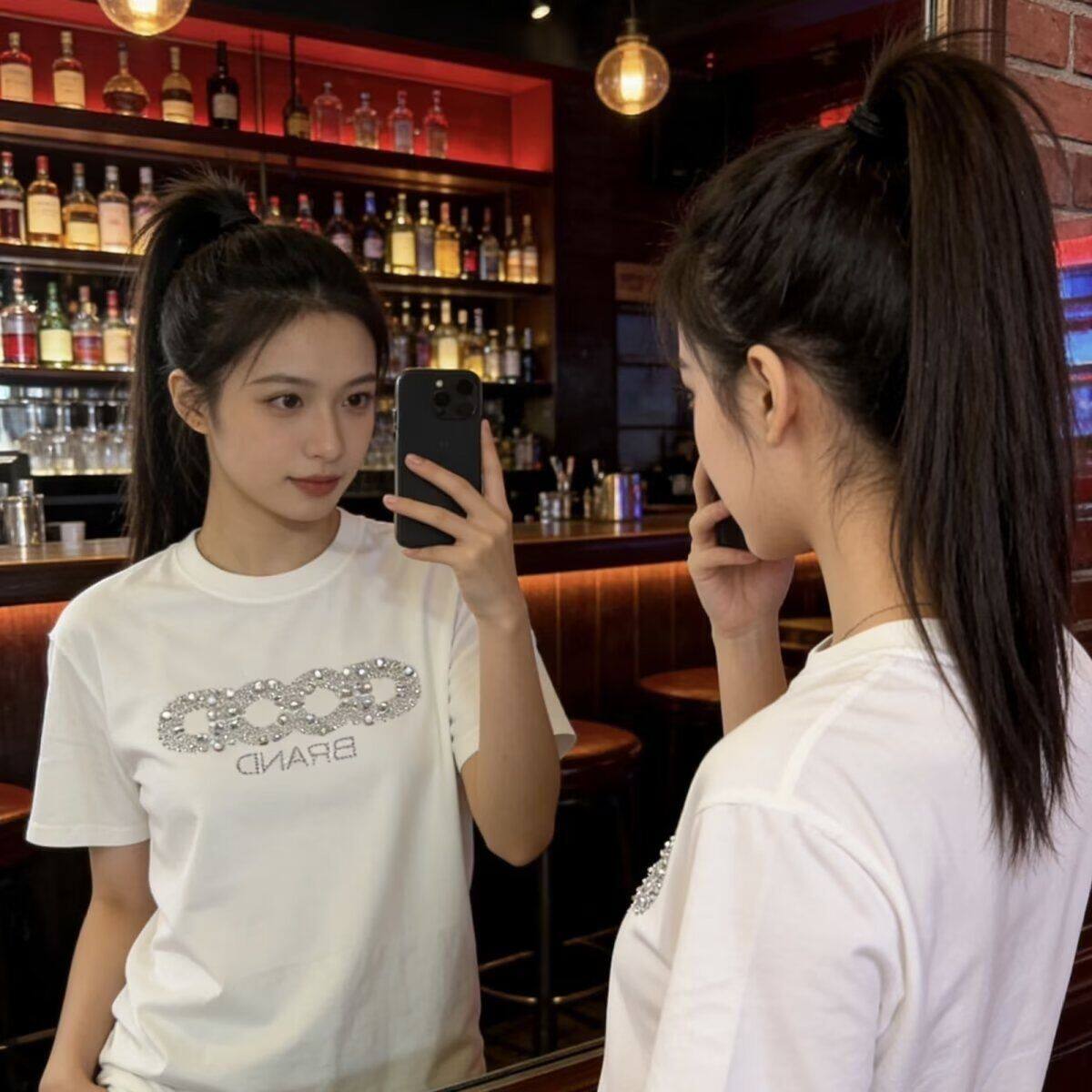 新款短袖t恤男夏季韩版潮流简约半袖上衣港风宽松休闲潮牌体恤衫