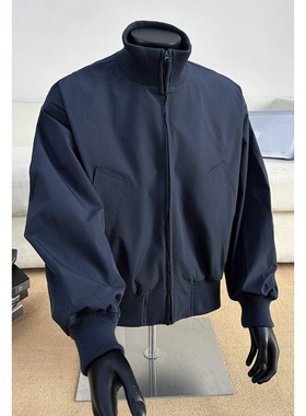 T08原版质量藏蓝色棕色黑色棒球服夹克