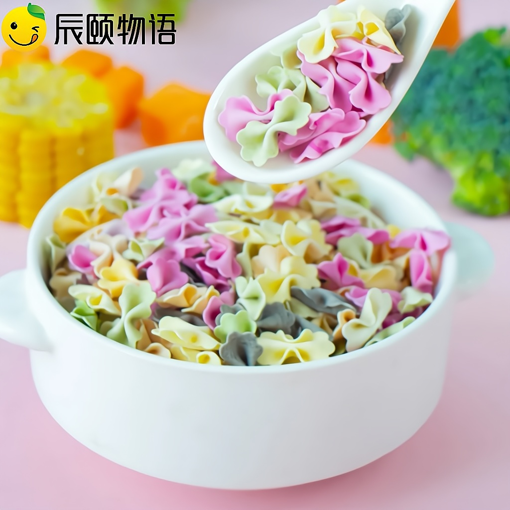 辰颐物语蝴蝶面婴儿盐果蔬有机面条儿童面食幼儿宝宝辅食