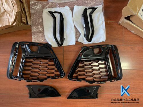 bmw宝马原厂黑色獠牙尾喉套件