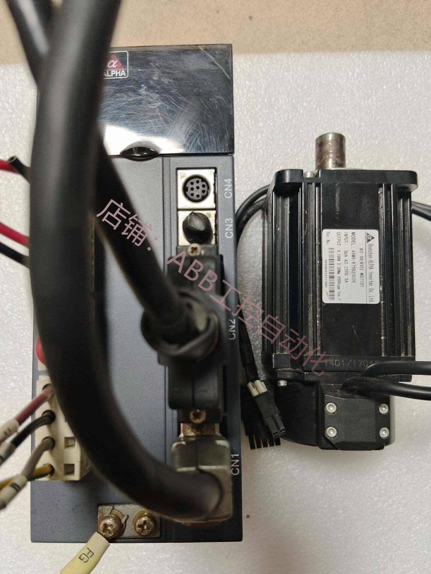 阿尔法驱动器as100a-3r8m2u伺服电机asm s-r75b30u2r一套