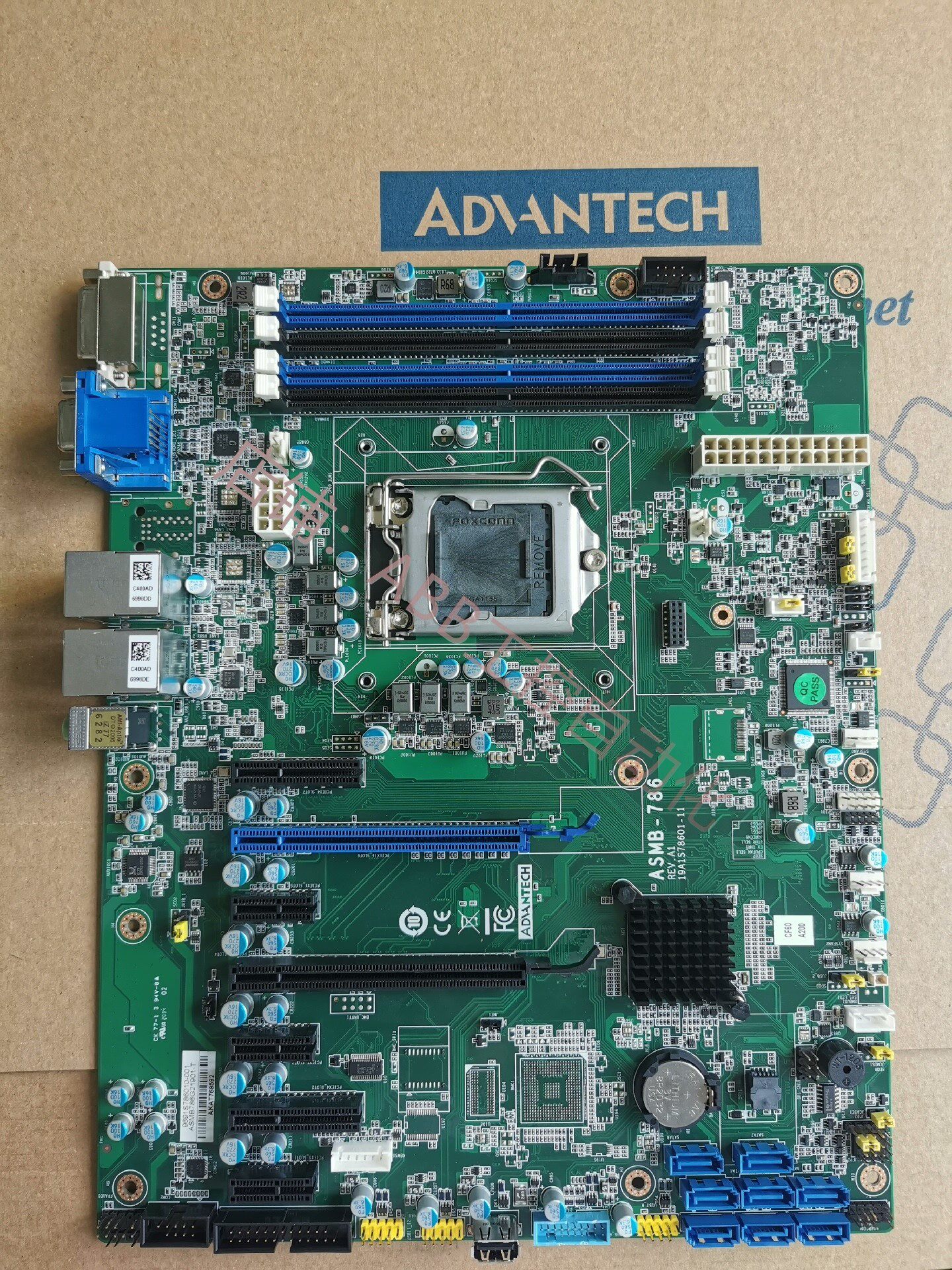 99新研华asmb-786工控机服务器主板lga1151 至强 8代9代i3i5i7研