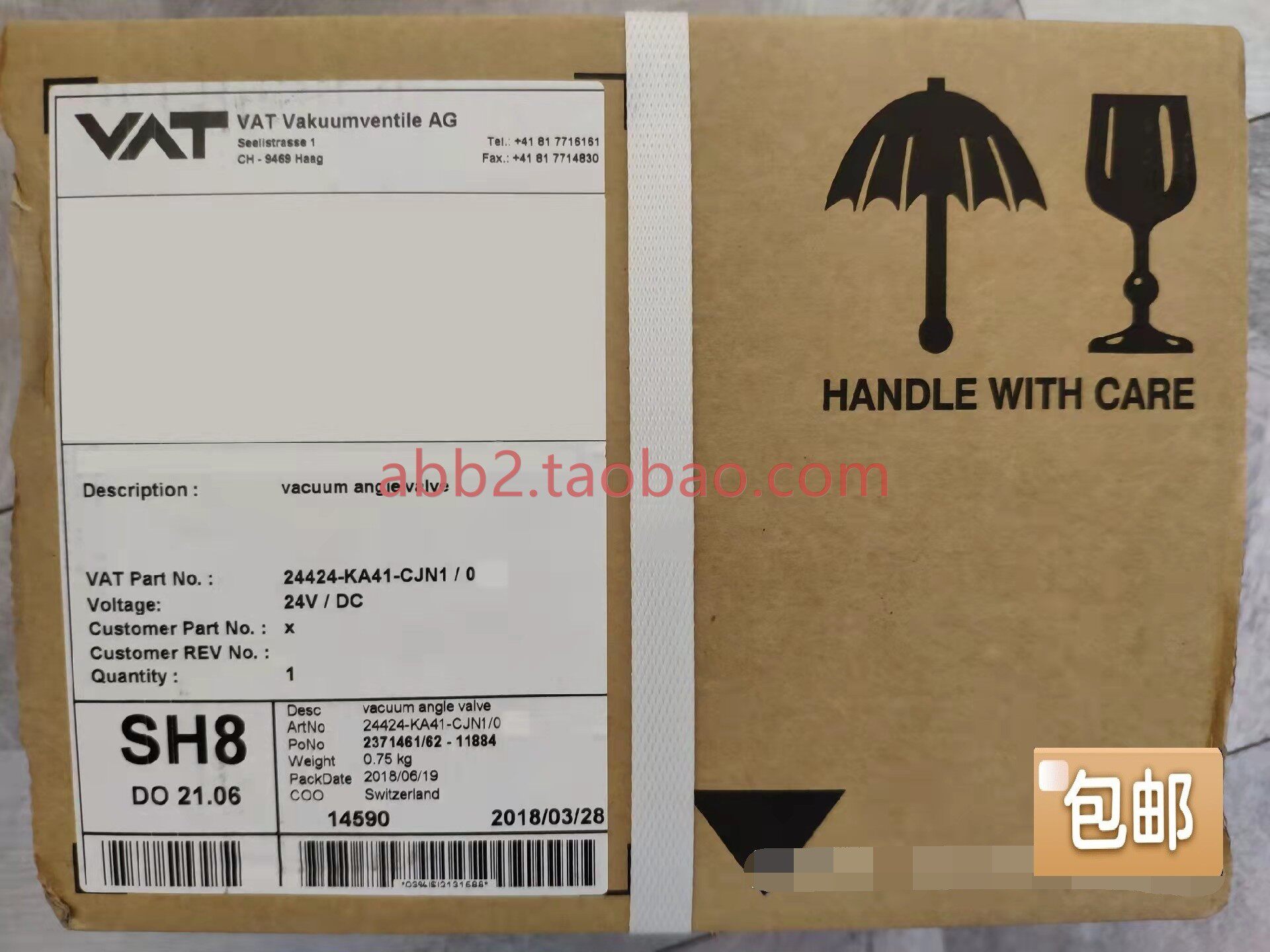 24424-KA41-CJN1瑞士VAT真空阀门Vacu um angle valve24V/DC批量_虎窝淘
