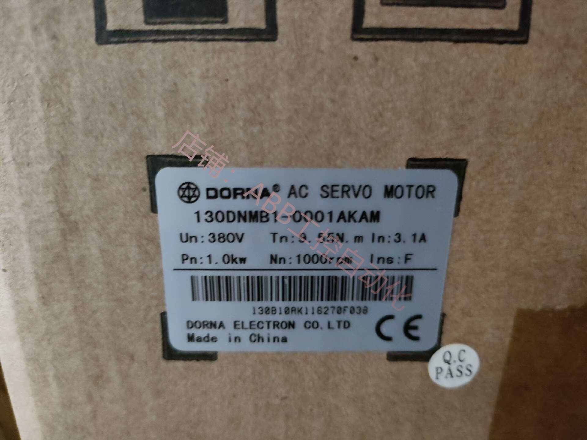 东菱伺服电机型号130dnmb1-0001akam380 v  955n  1000转