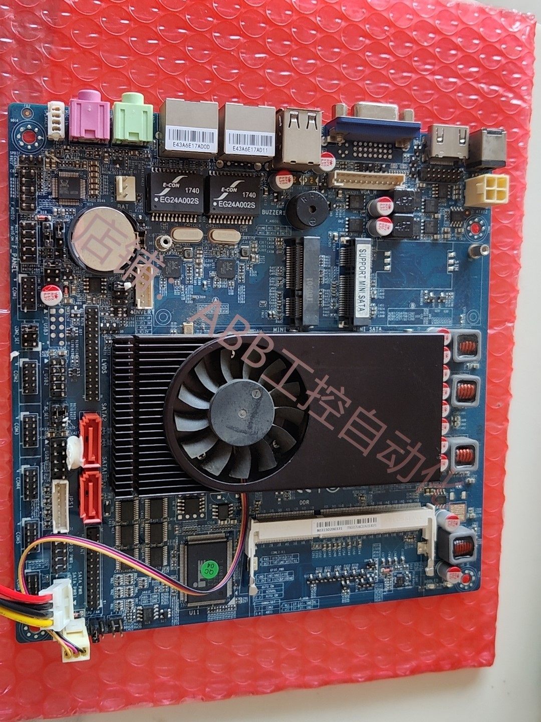 i5-3317u 标准itx主板 拆机工控主板12v供电板子