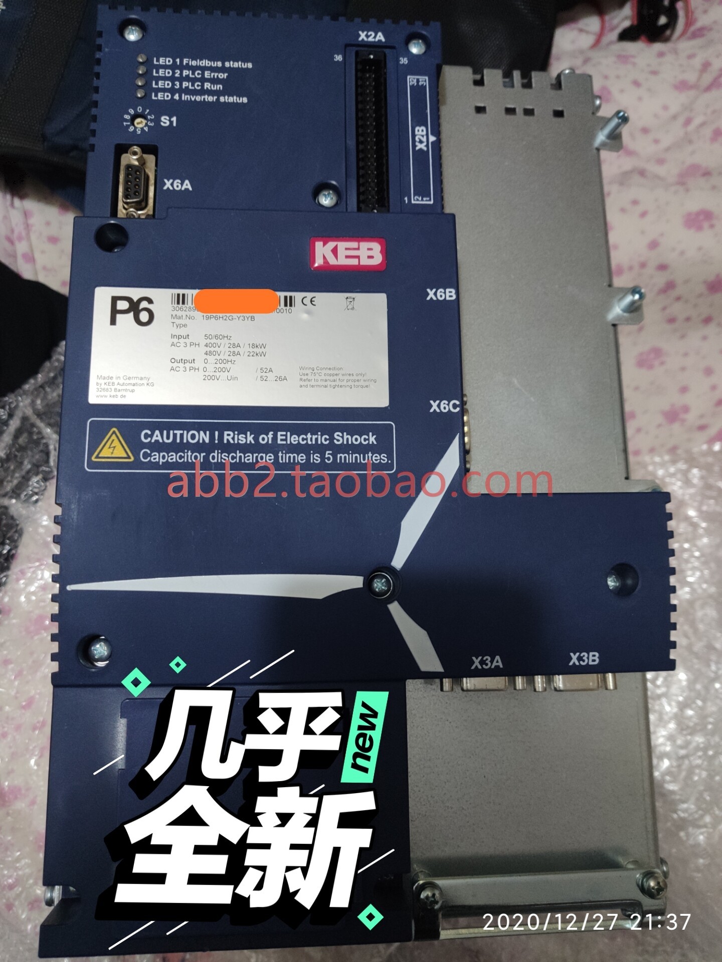 keb科比变频器p6 19p6h2g-y3yb全新 keb科 比p6 31kv风电变频器