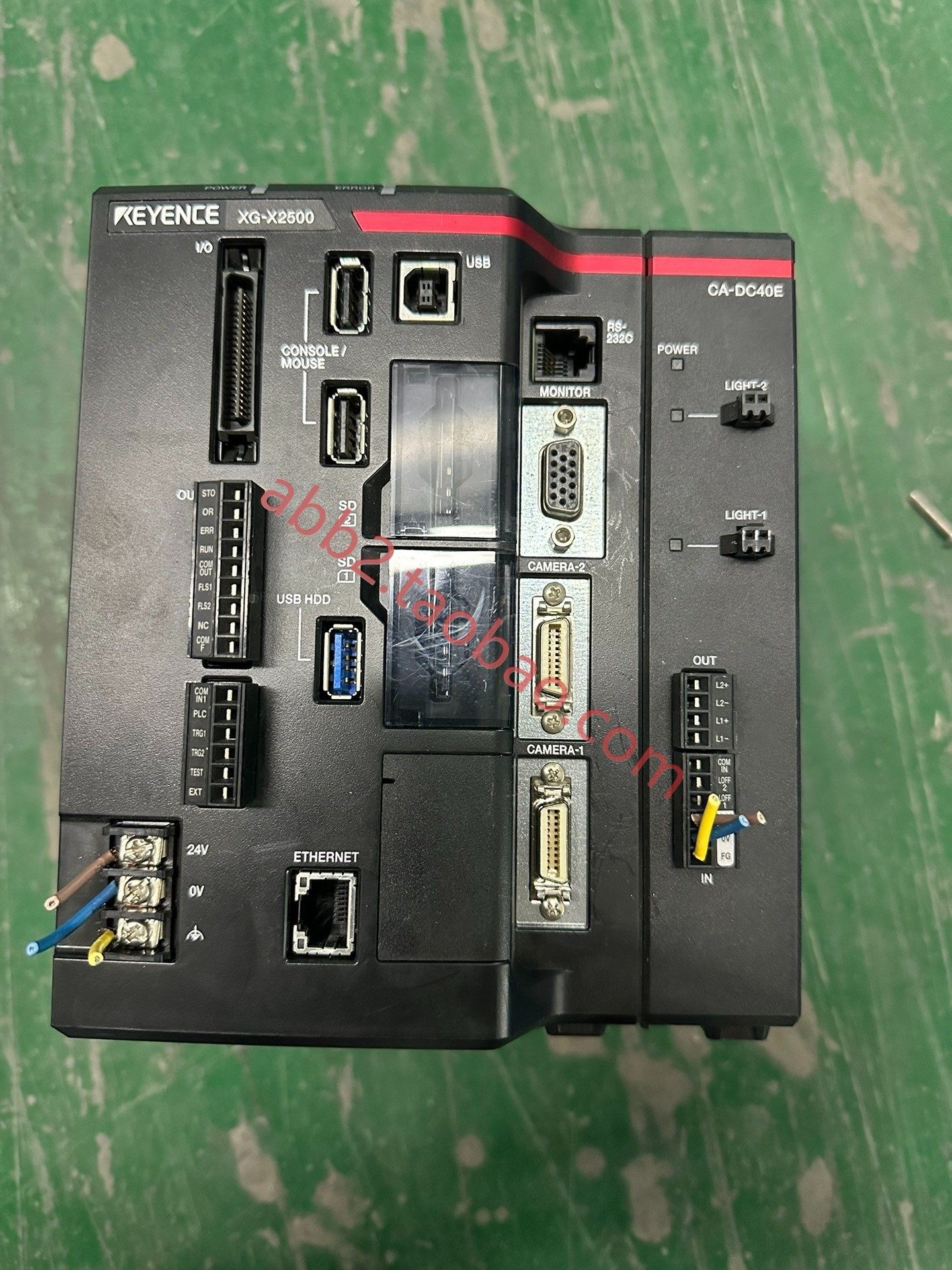 keyence 基恩士 视觉控制器xg-x2500   ca-d40e   现货一台