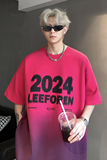 T302-P38多巴胺变色纯棉短袖情侣港风潮流印花T恤oversize半袖，男装T恤，电商C307
