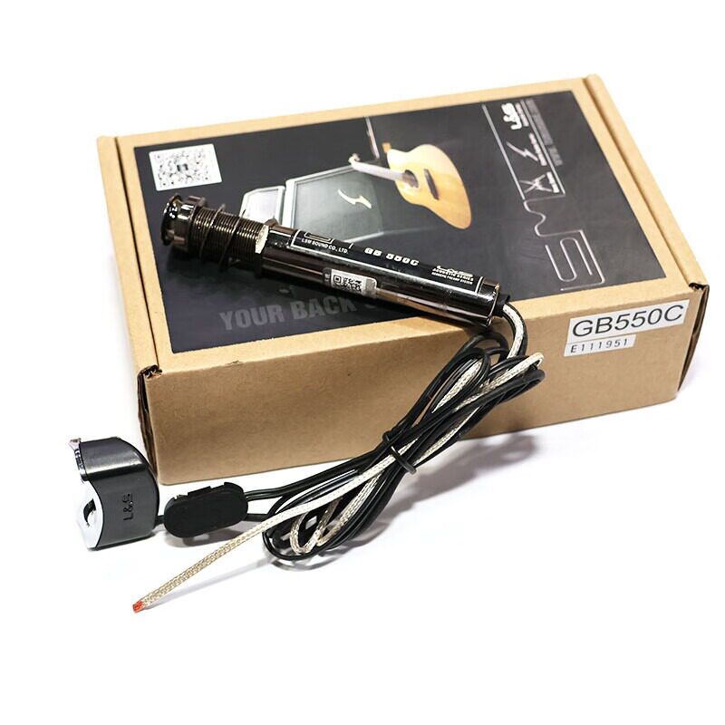 LSM丽声GB550A民谣古典吉他拾音器 压电式音孔内置拾音器 免开孔