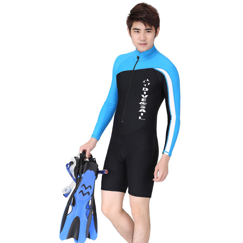 1.5毫米加厚 连休防晒保暖潜水衣 潜水服 短袖连体浮潜衣606