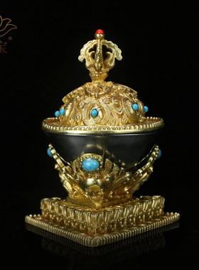 慧宝黄铜不锈钢藏式内供碗