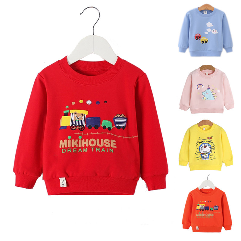 宝宝t恤春秋长袖打底衫婴儿上衣儿童秋季女纯棉衣服男卫衣潮清仓