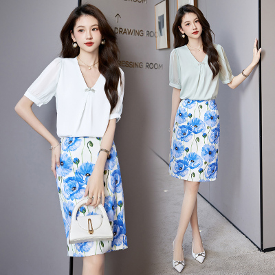 炸街时尚套装女夏时髦洋气2025新款优雅女神范今年流行两件套装裙
