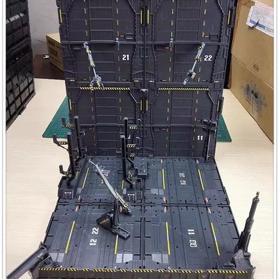 前线基地整备架格纳库拼装模型