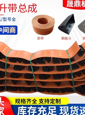 厂家直供抛丸机提升机配件皮带铸铁锰钢板不锈钢料斗提升皮带总成