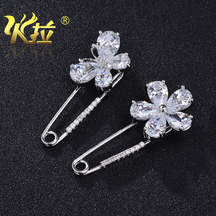 Broche femme en Zircon diamant - Ref 1173627 Image 3