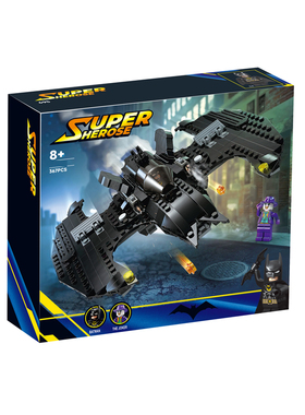 中国积木超级英雄DC蝙蝠翼蝙蝠侠大战小丑76265男孩拼装玩具礼物