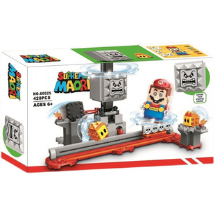 中国积木超级马里奥71376跳楼机儿童益智拼装玩具男孩礼物60025