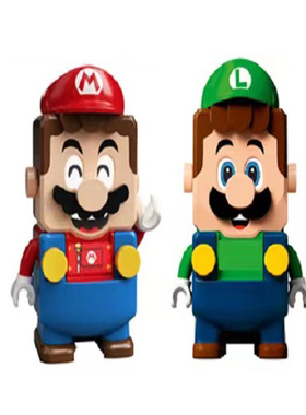 超级马里奥71360马力欧71387路易吉耀西儿童拼装积木玩具杀肉礼物